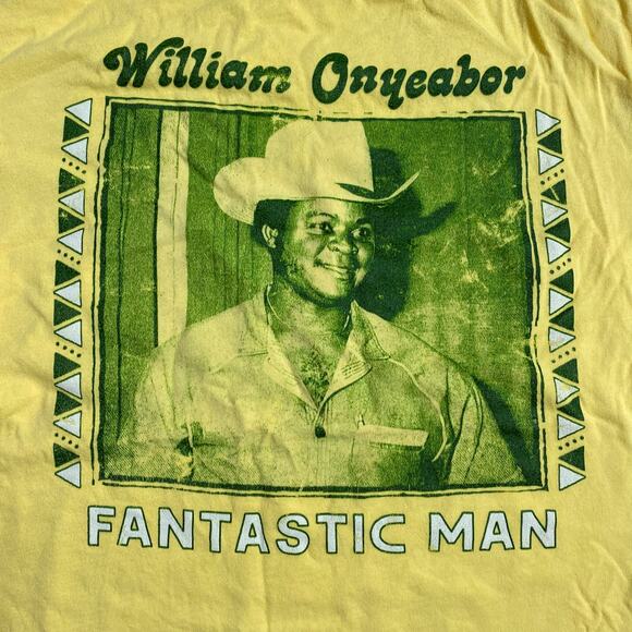 William Onyeabor Fantastic Man Shirt Medium Funk Reggae Fela Kuti Afrobeat - Picture 2 of 2